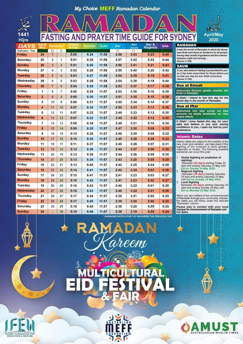 Ramadan Calendar Multicultural Eid Festival & Fair